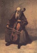 Jean Baptiste Camille  Corot, Le moine au violoncelle (mk11)